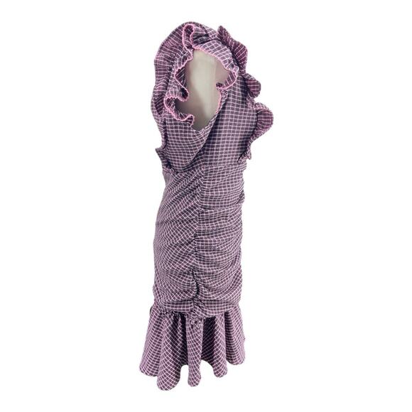 Betsey Johnson MAD ABOUT PLAID MINI DRESS‎ PINK 14 - Picture 4 of 9